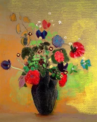 Vas med blommor